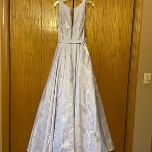 Sherri Hill Lavender Floral Prom Dress